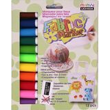 Marvy Fabric Marker Kumaş/T-Shirt Boyama Kalemi 12 Renk