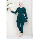 marwella Aycan Tesettür Takım - Yeşil