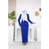 marwella Güneş Tesettür Abiye - Saks