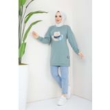 marwella Menekşe Tesettür Tunik - Mint Yeşil