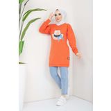 marwella Menekşe Tesettür Tunik - Oranj