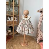 Mary & Joe Vintage Bebek Elbise Takımı - 9 Ay - Kahverengi - Bej - Pudra