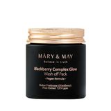 Mary & May Blackburry Complex Glow Wash off Pack Nemlendirici ve Aydınlatıcı 125 gr Cilt Bakım Maskesi