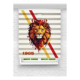 Mas 1905 Aslan Temalı Dijital Baskılı Desenli Zebra - Stor Perde
