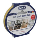 Mas 2641 12 mm x 5 m Çift Taraflı Köpük Bant