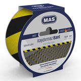 Mas 2657 50x5 mt Sarı Siyah Kaydırmaz Bant