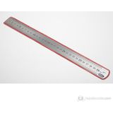 MAS 30 cm Gri Çelik Cetvel – Pres Baskılı Rakamlı, Dayanıklı ve Hassas Ölçüm İçin Profesyonel Tasarım - 1 Adet