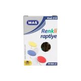 Mas 30 lu Pvc Kaplı Renkli Raptiye
