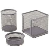 Mas 505 3'lü Silver Perfore Masaüstü Set