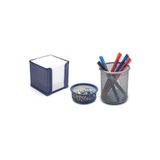 Mas 505 Perfore 3'lü Set Masaüstü Organizer, Mavi