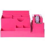 Mas 815 Koyu Pembe Masaüstü Organizer Kalemlik Seti