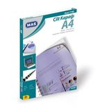 Mas A4 Cilt Kapağı Plastik Opak 160 Micron Şeffaf 7740 (100 Lü Paket)