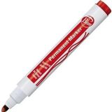 Mas Bion Permanent Markör Kalem (Koli Kalemi) Yuvarlak Uçlu Kırmızı 9175 (12 Li Paket)