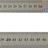 Mas Çelik Cetvel 30 Cm + 50 Cm - 2'li Set