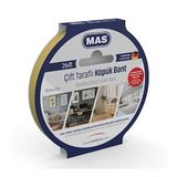 Mas Çift Taraflı Köpük Bant 12 Mm X 5 Metre Çift Taraflı Köpük Bant
