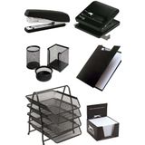 Mas Evrak Rafı Metal 4lü Mekanizma Perfore 3lü Set Ve Zımba Makinası Ergonomik Tasarım Kaneks