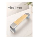 Mas Kulp Modena Ahşap Görünümlü Plastik Mobilya Dolap Çekmece Kulpu 128mm (Vida Dahil)