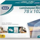 Mas Laminasyon Filmi Parlak 78X102 125 Mic 100 Lu 7703 - 100Lu Paket