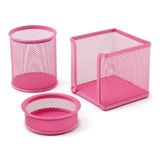 Mas MAS505 Pembe Perfore Masaüstü Organizer Set