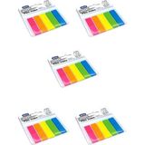 Mas Yapışkanlı Not Kağıdı Film Index Dikdörtgen Postit Ayraç 12 x 45 mm 5'li Neon Renkler