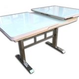 Masa 12502 Ayak Japon Model Metal Nikelaj Çelik Kelebek Yan Açılır Temper Cam