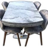 Masa 12564 X Çapraz Metal Nikelaj Ayak Mdfaçıl Tabla Dökme Sünger Lily Sandaly