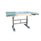 Masa 12585 JAPON ayak model Metal nikelaj Ay<k Yan Açılır Temper cam El Yapım