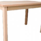 Masa 13588 Cafe Model Kayın Torna Ayak Ve Kaplama Tabla Ham Sabit Masa El Yapım