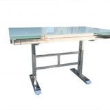 Masa 17988 Temper Kırılmaz Cam Lazer Yapıştırma Metal Nikelaj Ayak Açıl El Yapım