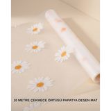 Masa Dostu 10 Metre Papatya Desenli Kolay Temizlenebilir Çekmece Matı