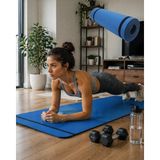 Masa Dostu 10 mm Egzersiz Matı Yoga Pilates Aerobik Için Kaymaz Doku Esnek Dayanıklı Tasarım Tdms-07 - Renkli