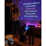 Masa Dostu 3ü 1 Arada Karaoke ve Projeksiyon Sistemi Çift Mikrofon Destekli Tdms-07