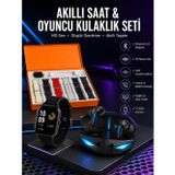 Masa Dostu 7 Kordonlu Akıllı Saat Ve Oyuncu Kulaklığı ANC Özelliği Kulak İçi Mikrofonlu Sesli Görüş