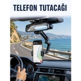 Masa Dostu Araç Dikiz Aynası Telefon Tutucu Navigasyon Kullanımına Uygun Telefon Standı