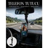 Masa Dostu Araç İçi Telefon Standı Dikiz Aynasına Takılan Ayarlanabilir Telefon Tutucu