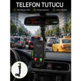 Masa Dostu Ayarlanabilir Dikiz Aynası Telefon Tutucu Görüş Açısını Engellemeyen Araç Aparatı