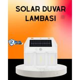 Masa Dostu Güneş Enerjili 3 Modlu Duvar Apliği – Bahçe ve Garaj Aydınlatması Tdms-07 - Renkli