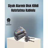 Masa Dostu Motosiklet ve Bisiklet Için 6mm Pinli Alarmlı Disk Kilidi Tdms-07 - 1
