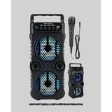 Masa Dostu Nextbuy Kablosuz LED Işıklı Bluetooth Hoparlör Renkli Mikrofon Girişli TDMS-07 - 1