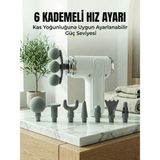 Masa Dostu Profesyonel Kas Gevşetici Masaj Tabancası 8 Değiştirilebilir Başlıklı Kablosuz Masaj Cihazı - Renkli