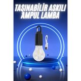 Masa Dostu Taşınabilir Şarjlı LED Ampul Askılı Lamba Kamp Bahçe Lambası Tdms-07 - 1 - Renkli