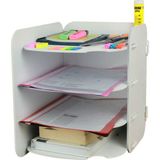 Masa Düzenleyici Organizer Evrak Rafı Masaüstü Organizer Model 2 - Beyaz