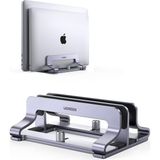 Masa Için Dikey Dizüstü Bilgisayar Standı Çift Yuvalı Dizüstü Bilgisayar Standı Tutucu Ayarlanabilir Alüminyum Masaüstü Standı MacBook Air Pro, Microsoft Surface Laptop 4, Lg Gram 17 ile