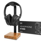 Masa için Kulaklık Standı - masa için ahşap Kulaklık standı - Airpods Max ve More (kare) ile ahşap Kulaklık Tutucu