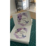 Masa Kartı Bükmeli 9,5X16 cm 42 Adet - Beyaz-