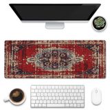 Masa Matı, Boho Halı Tarzı Büyük Oyun Mouse Pad Masa XL için, Boho Halı Masa Pedi, Kaymaz Tabanlı ve Dikişli Kenarları ile Genişletilmiş Büyük Bilgisayar Klavye Mouse Pad 80 cm x 30 cm