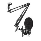 Masa Mikrofon Standı + Pop Filtre Ve Shock Mount Seti