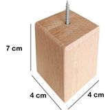 Masa - Mobilya - Ünite - Koltuk- Kanepe- Ahşap Ayak Takoz Yükseltici - 7 cm