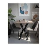 MASA MUTFAK CAFE BALKON BAHÇE RESTORAN YEMEK MASASI 70X70 METAL AYAK 1.KALİTE