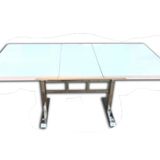 Masa Orta Ayak 17909 Model Metal Nikelaj Glospan Cam Kelebek Yan Açıl El Yapım